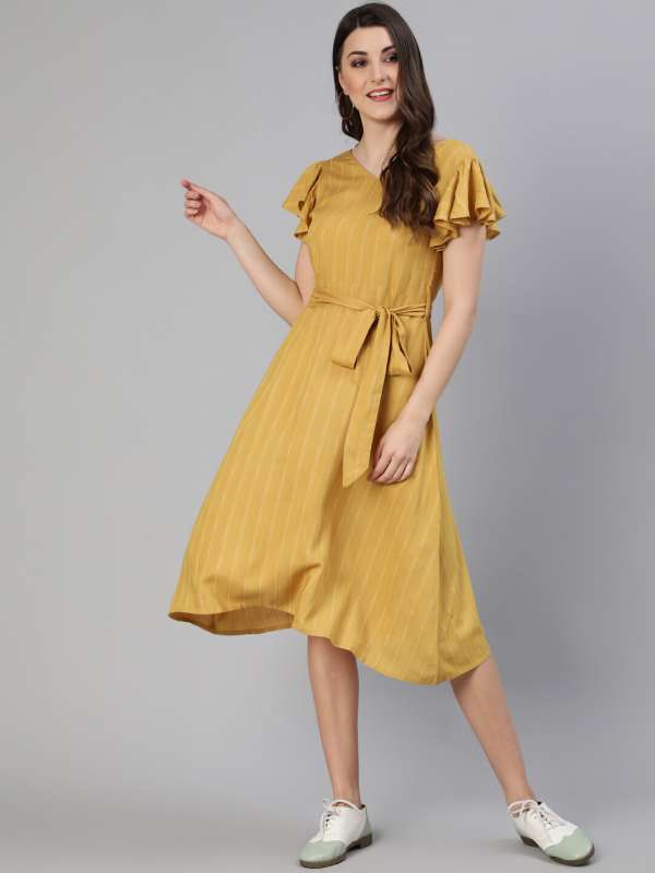 Yellow one piece outlet dress online