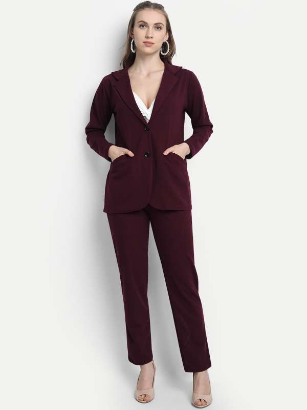 Buy Hot Pink Blazer Trouser Suit for Women, Pink Pantsuit for Women,  3-piece Pantsuit for Women, Womens Formal Wear Online in India 
