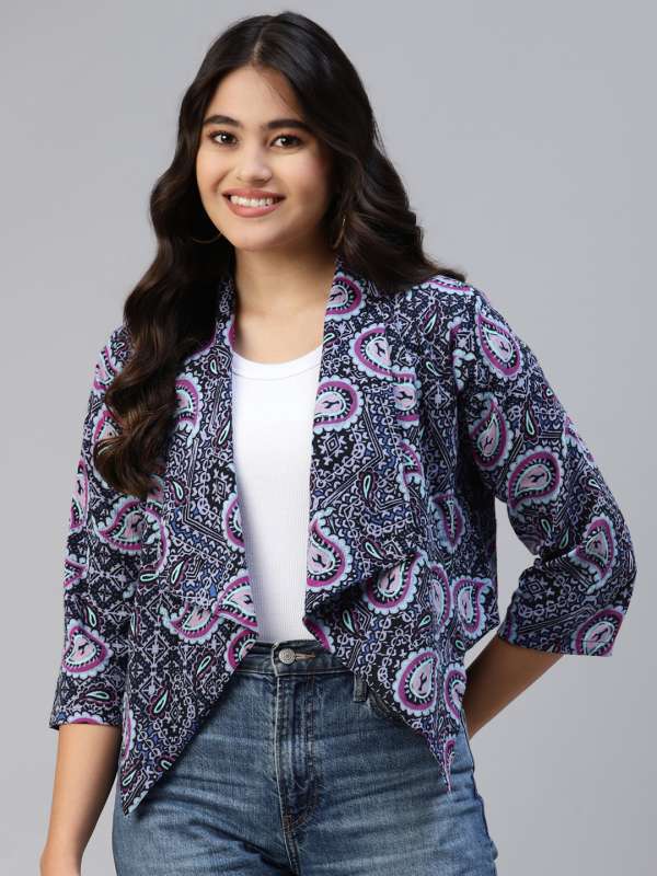 Purple Women Summer Shrugs Buy Purple Women Summer Shrugs online in India