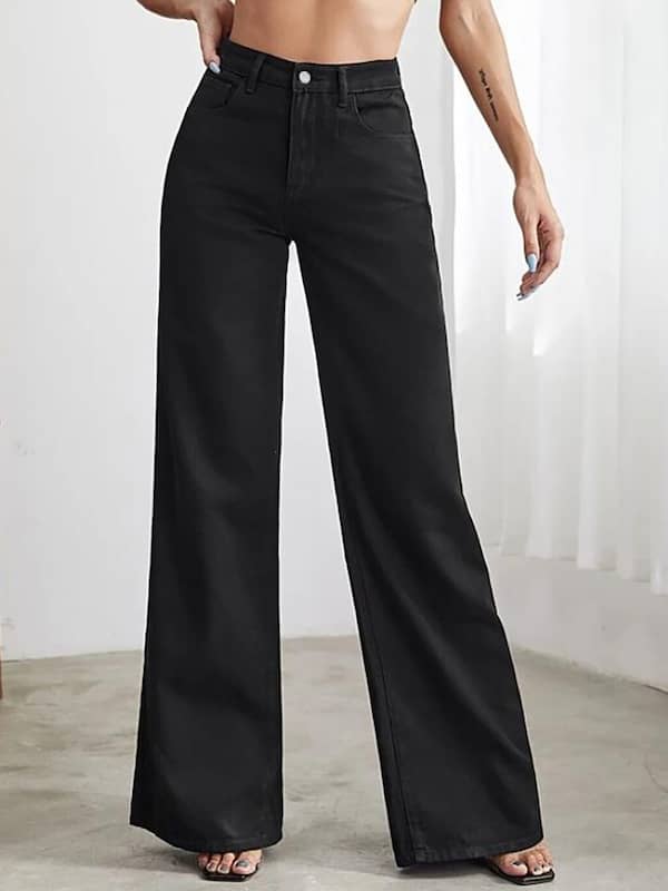 EnergyWomen Strappy Over Sized Regular-Fit High Waist Baggy Pants 