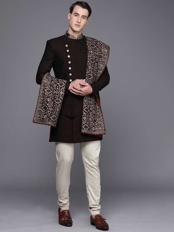 Manyavar sherwani shoes clearance