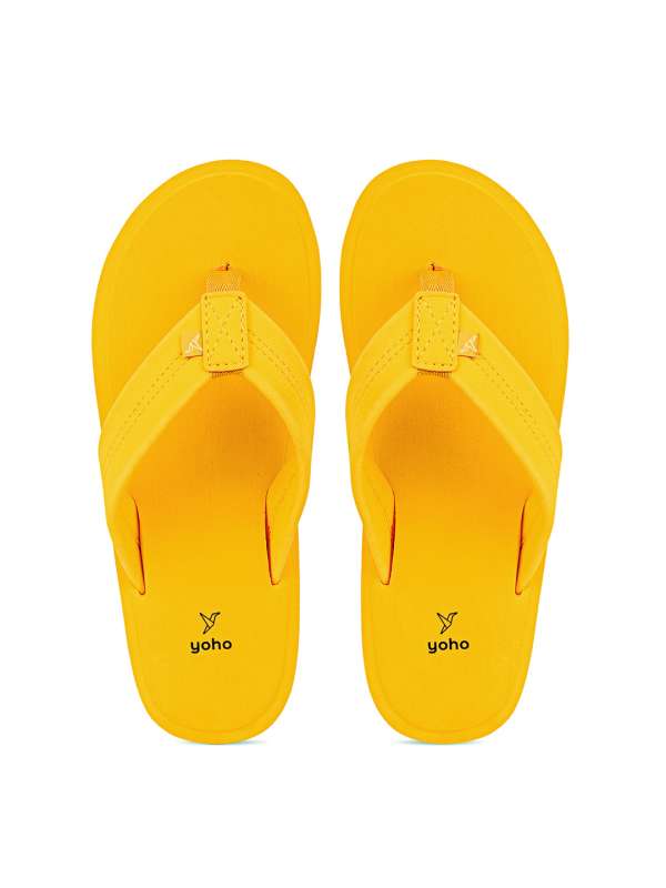 Neon yellow slippers deals