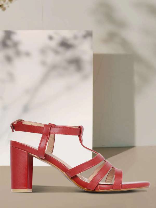 Red chip sandals shop