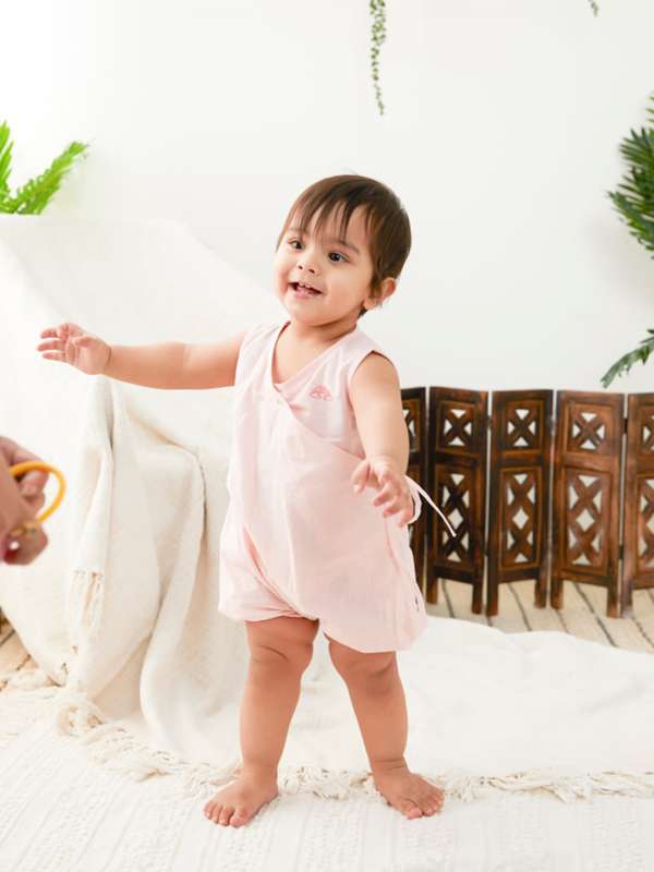 Buy Baby Girl Body Suit 3 To 6 Months Red Color online