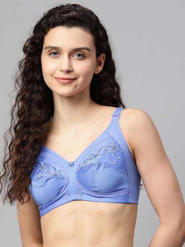 M&S Womens 3pk Wired Full Cup Bras A-E - 32B - Navy Mix, Navy Mix,Black Mix, £20.00