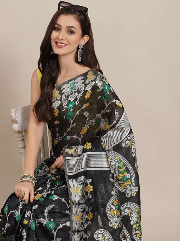 Myntra jamdani saree 2025