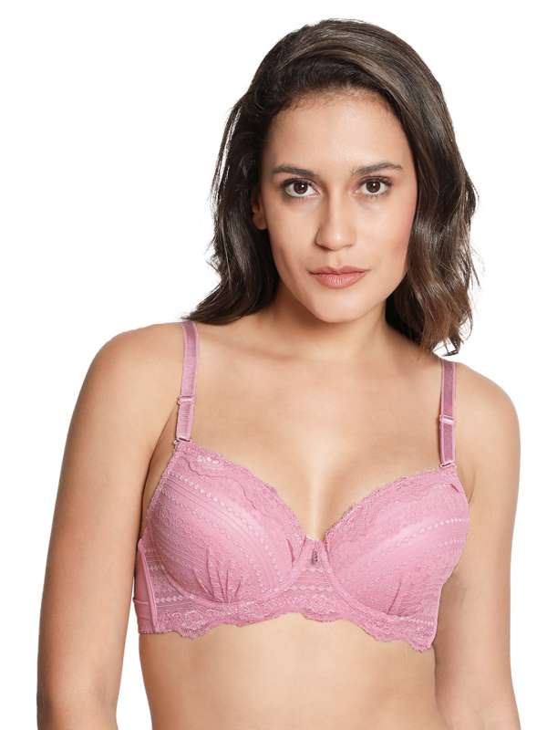 T-Shirt Ladies Pink Net Non Padded Bra, Size: 32A, Printed at Rs