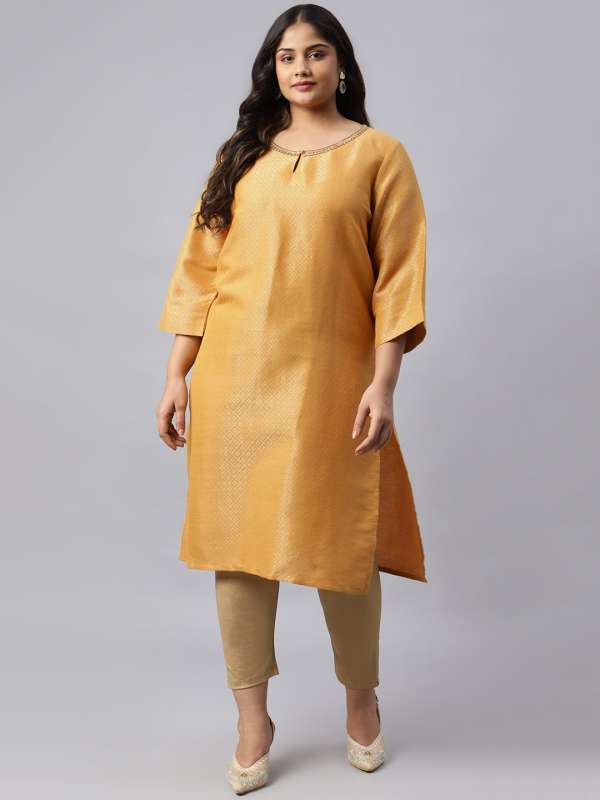 W Mustard Kurtas Buy W Mustard Kurtas online in India
