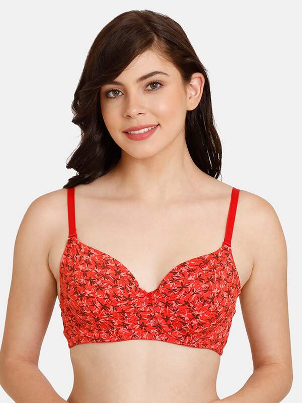 Buy Zivame Push Up Wired Medium Coverage Pretty Back Bra - Coral at Rs.1017  online