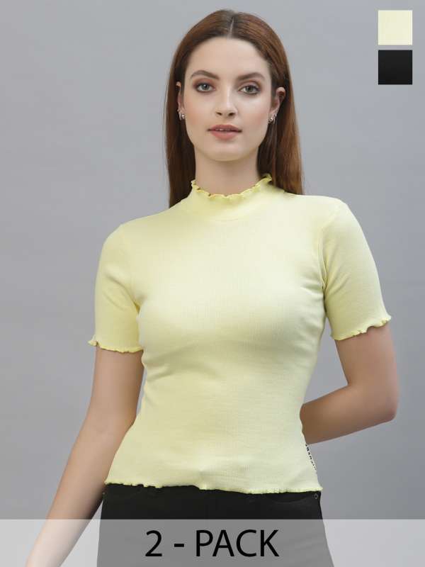 Neon Yellow Tops Buy Neon Yellow Tops online in India