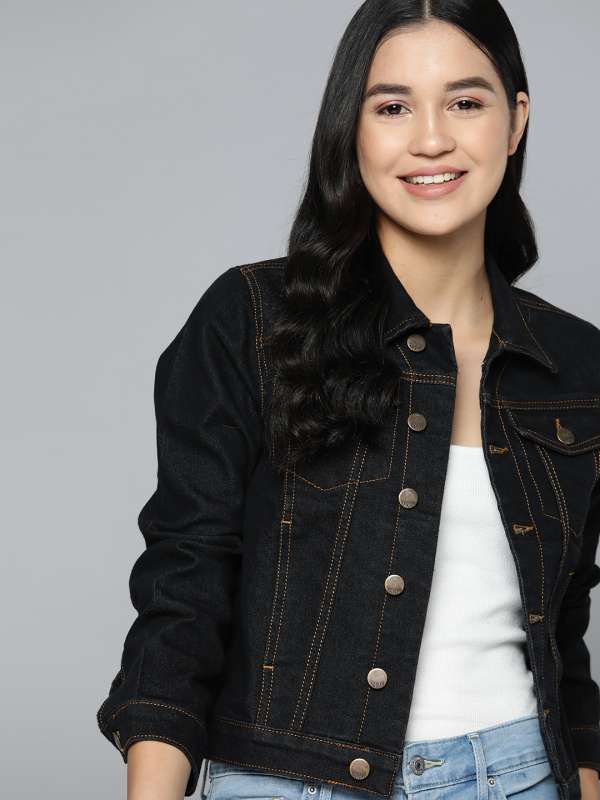 Denim jackets for 2024 womens online myntra