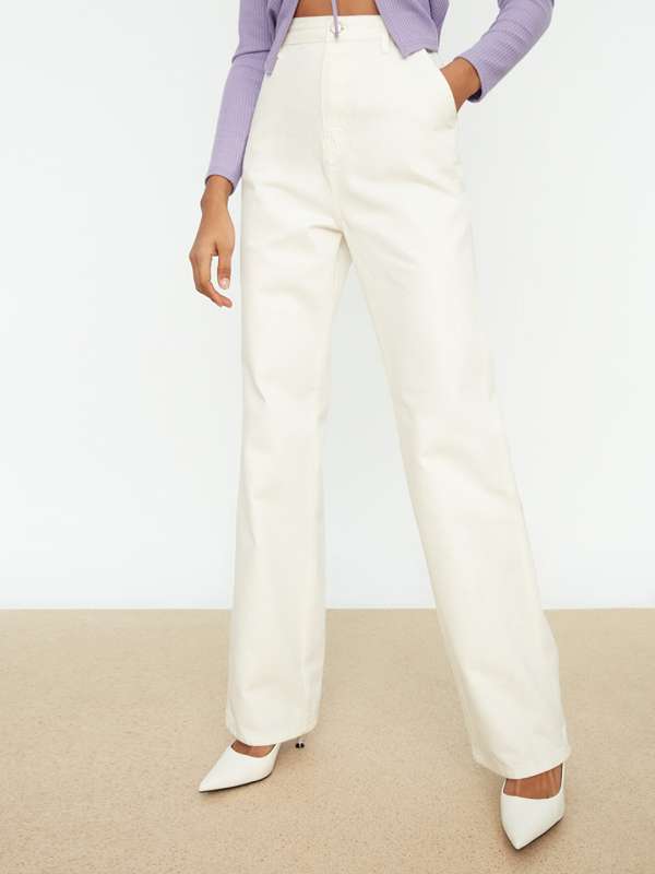 Myntra white jeans hotsell