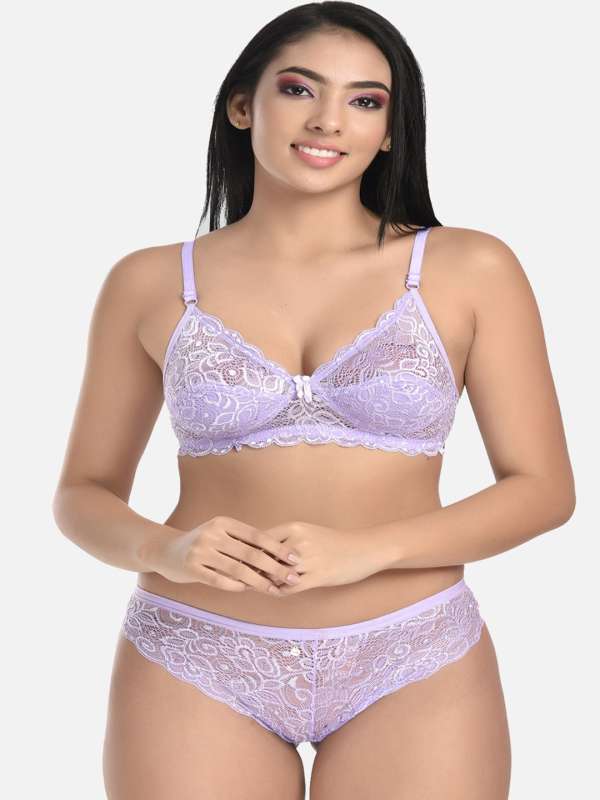 Buy online Purple Net Regular Bra from lingerie for Women by