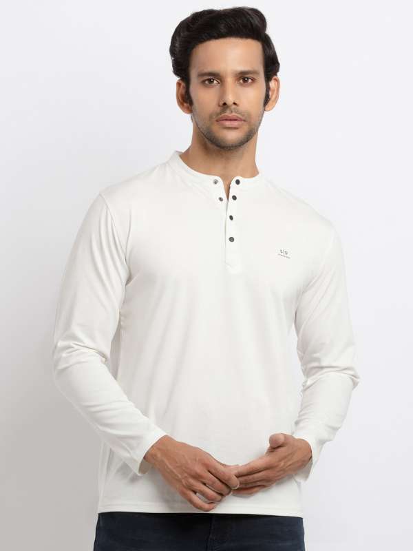 Off white henley clearance