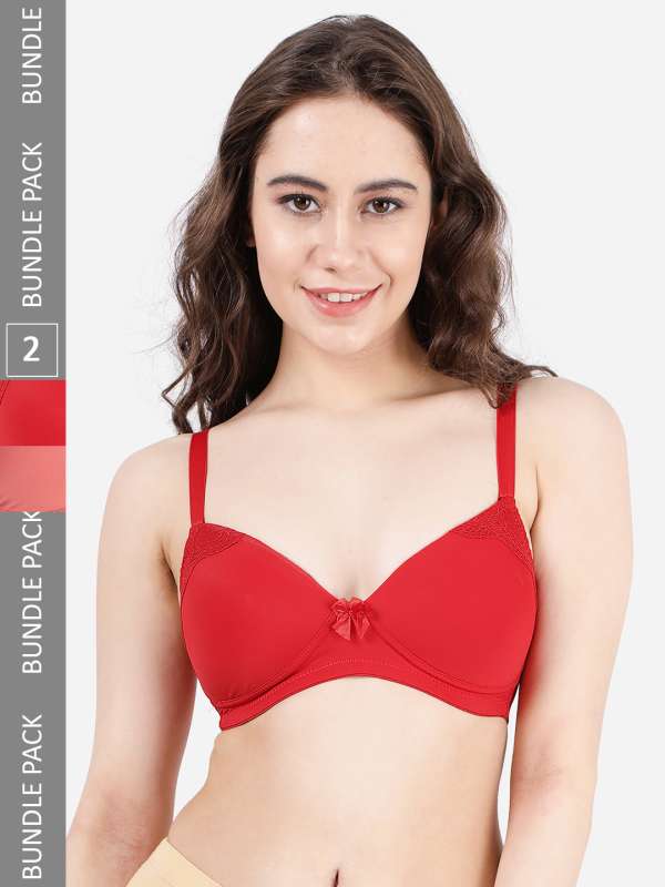 Buy Zivame Padded Non Wired 3/4th Coverage T-Shirt Bra-Blue at Rs.313  online
