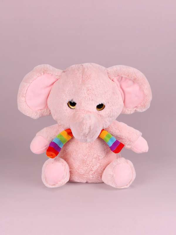 Pink elephant store stuffed toy