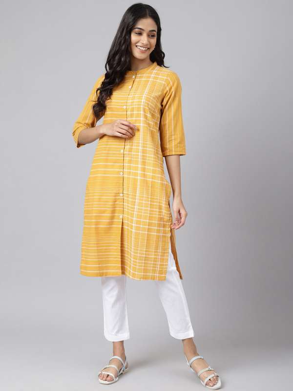 Aurelia Women Yellow Kurtas Buy Aurelia Women Yellow Kurtas