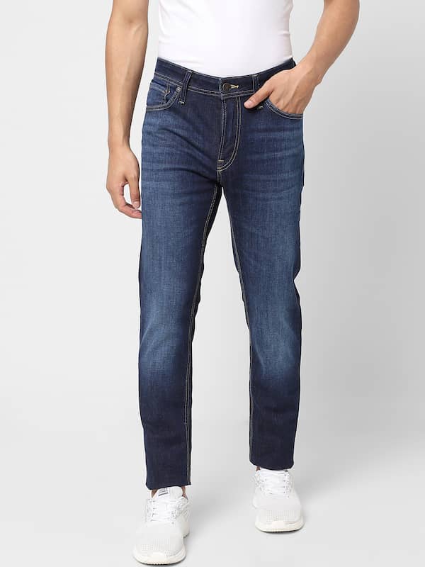 Fashion Mens Denim Pants Side Big Pocket Jeans Slim Fit Long Trousers | Wish-saigonsouth.com.vn