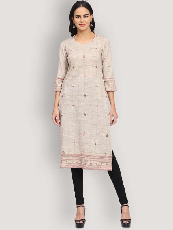 Woolen kurtis online myntra outlet