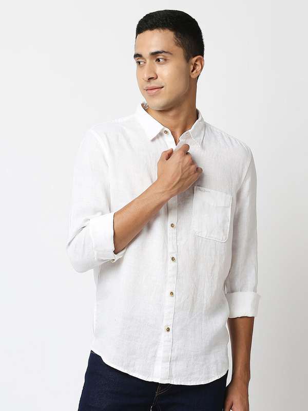 Myntra linen shirts clearance