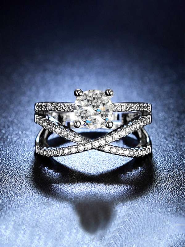 Shaze Silver White Copper Ring 8969157.htm Buy Shaze Silver White Copper Ring 8969157.htm online in India