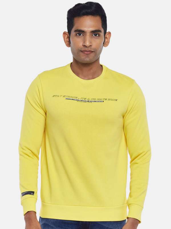 Mustard sales colour sweatshirt