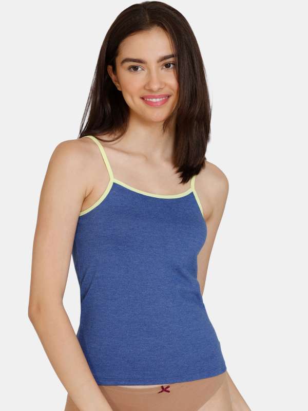 Buy Zivame Girls Knit Cotton Camisole - Snow White at Rs.299 online