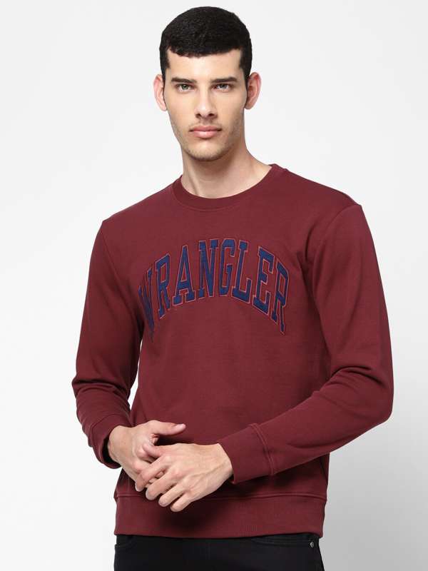 Wrangler full sleeve solid men's sweatshirt cheap