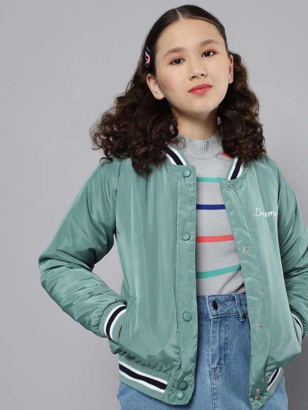 Green jackets deals for girls