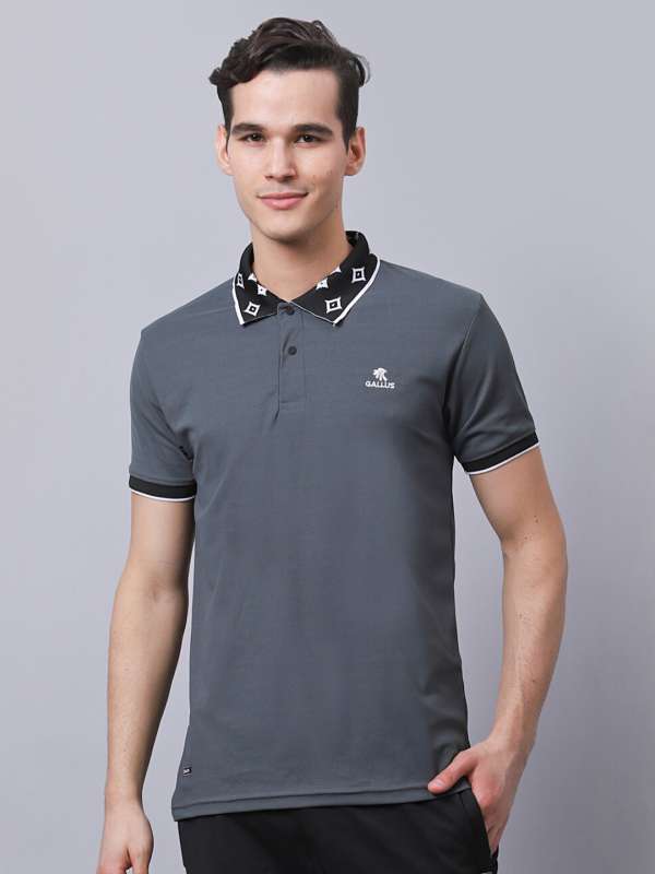 John_player Grey Slim Fit Polo T Shirt 301038529.html Buy John_player Grey Slim Fit Polo T Shirt 301038529.html online in India