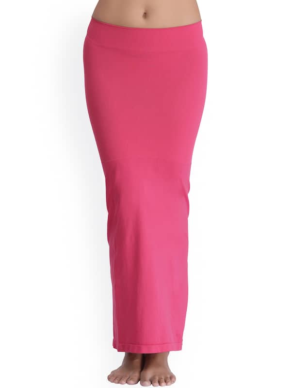 Buy Clovia Saree Shapewear With Drawstring - Pink Online