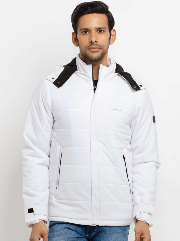 White hooded jacket men's sale