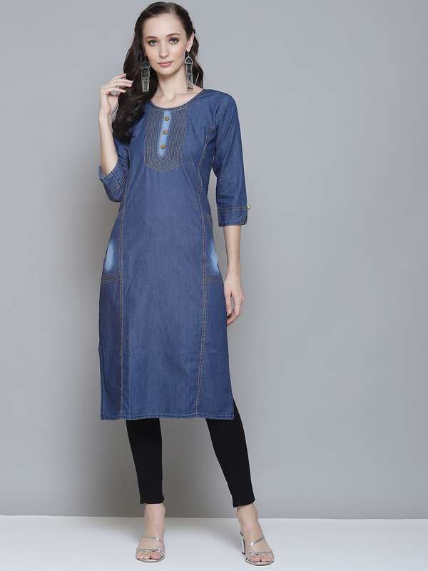 Denim Kurtas - Buy Trendy Collection of 