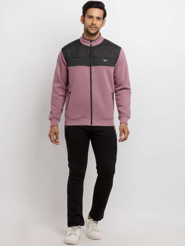 Purple and black online tracksuit