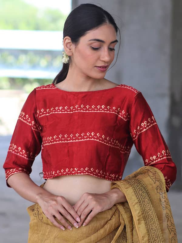 16 Awesome Fancy Blouse Designs for Different Sarees - Magical Assam