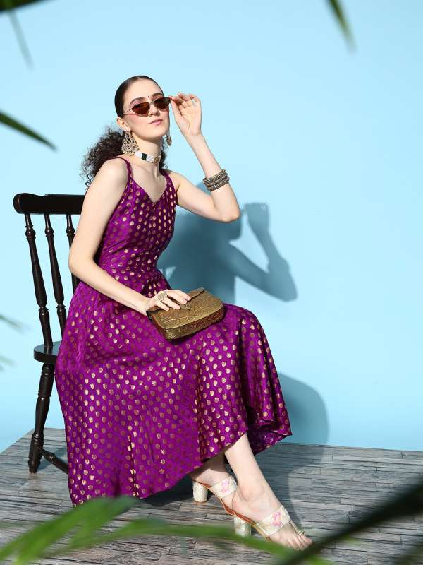 Spaghetti dress myntra top