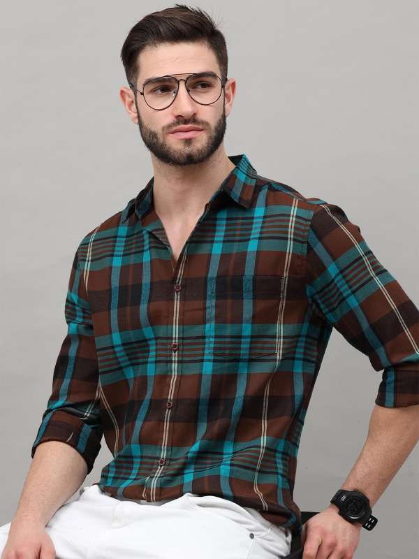 Hooded Checked Shirts - Buy Hooded Checked Shirts online in India