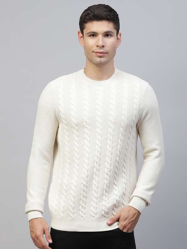 Men Off White Sweaters - Buy Men Off 