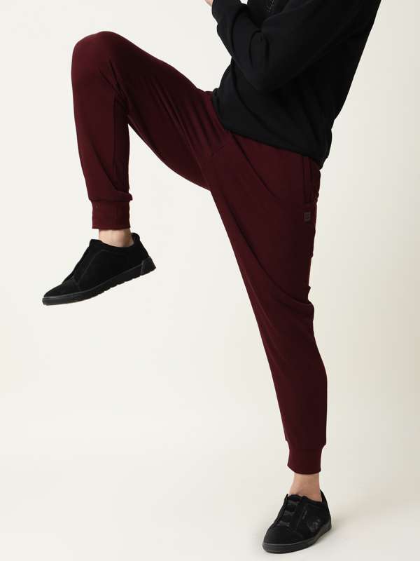 BURGUNDY TRACK PANTS in red  Palm Angels Official