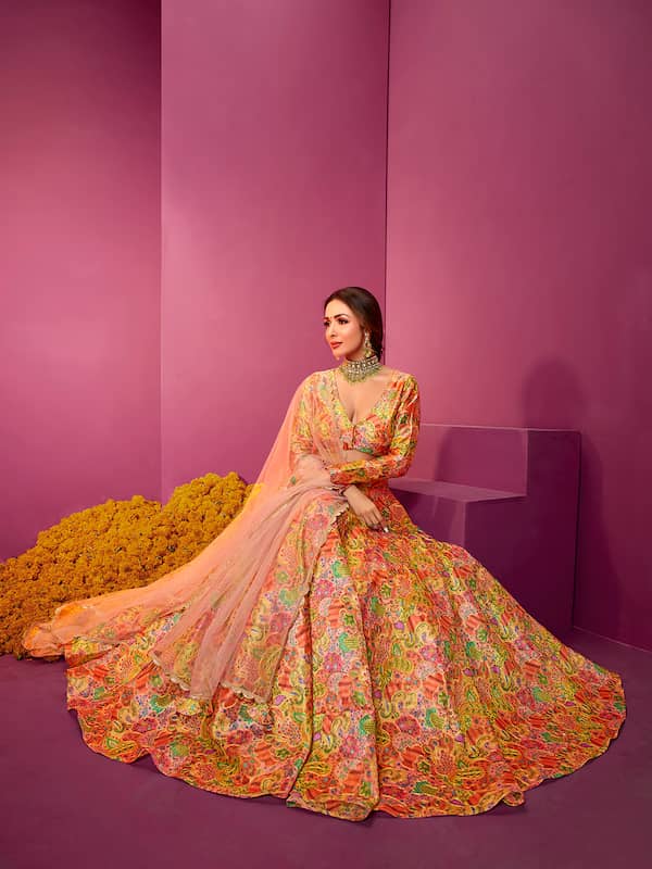 Langa Style Saree Bridal Lehenga Choli Partywear - Buy Langa Style Saree Bridal  Lehenga Choli Partywear online in India