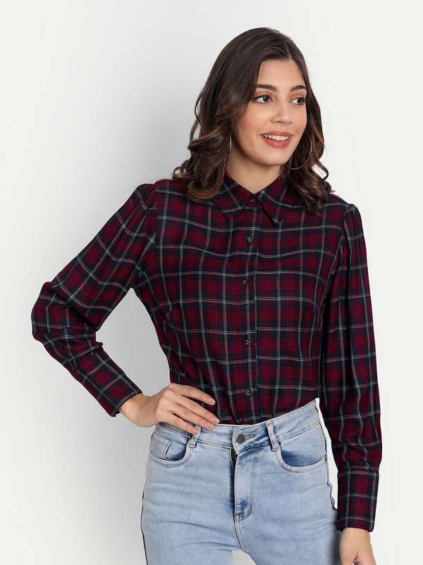 Check shirts for ladies myntra Clearance