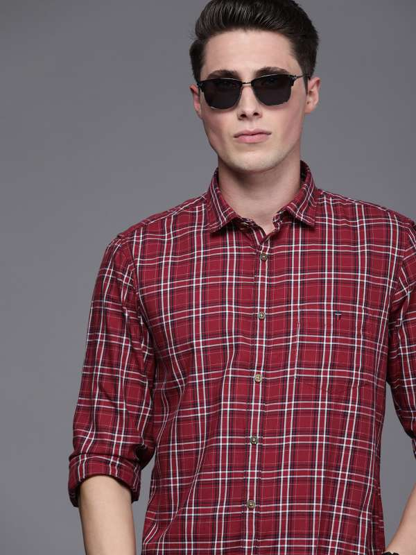 Buy Maroon Shirts for Men by LOUIS PHILIPPE Online