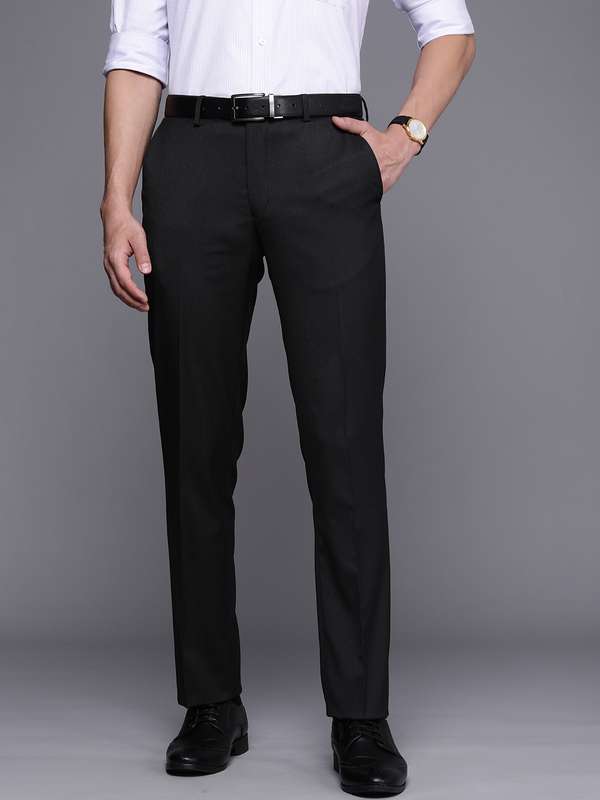 black formal trousers men's