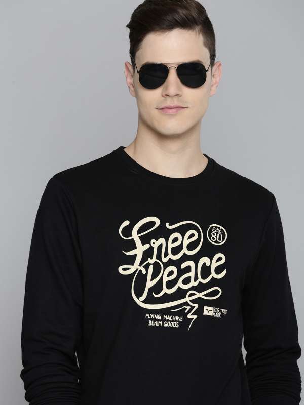 Flying Machine Black Sweatshirts Buy Flying Machine Black