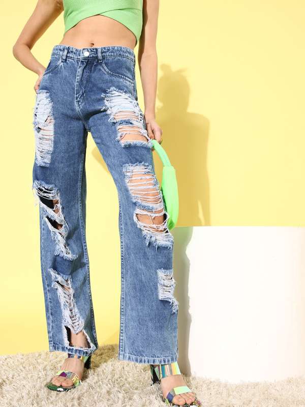 Torn Jeans For Women - Buy Torn Jeans For Women online in India