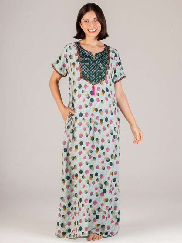 Long Nightdress For Women - Buy Long Nightdress For Women online in India