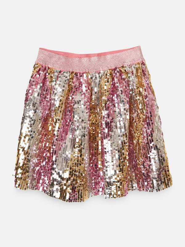 Pink Embellished Skirt Buy Pink Embellished Skirt online in India