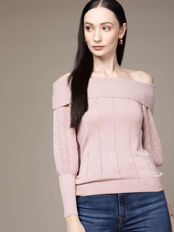 One shoulder pullover sweater discount
