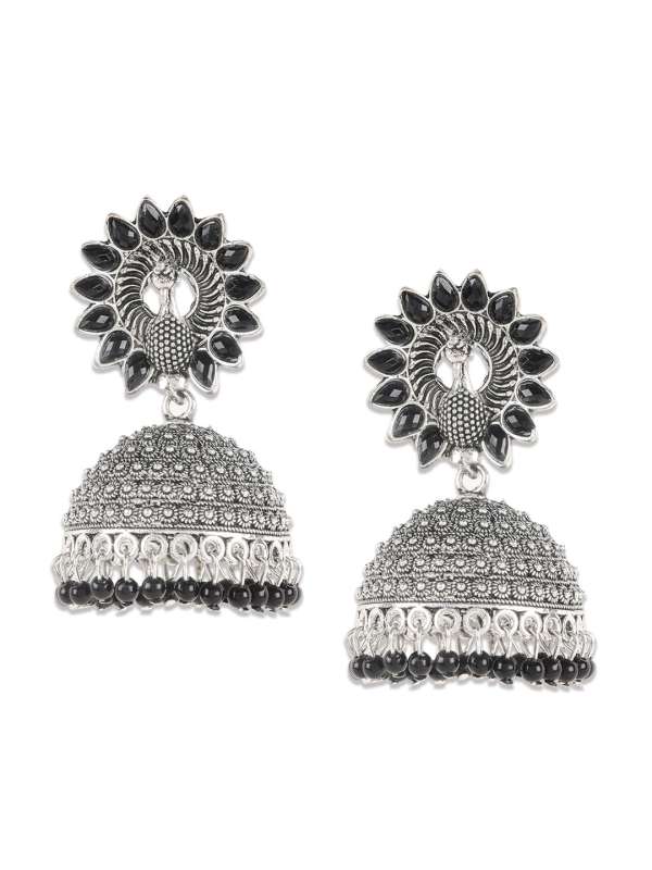 Black and hot sale white earrings