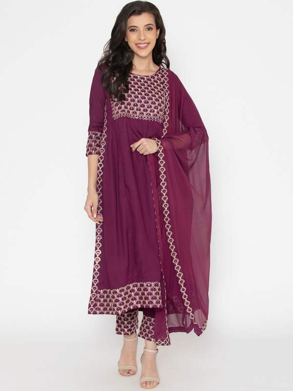 Buy Tanvi Fashion Jaipur Kurti Printed Kurta/Pant/Dupatta Women's Kurta Set  Green (Medium, Sky Blue) at Amazon.in